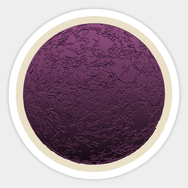 Purple Moon Sticker by sasquatchbear